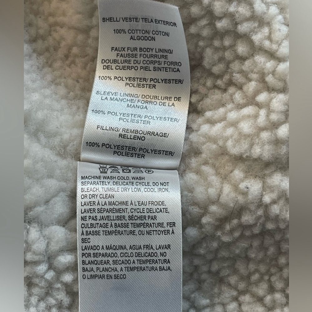 Lucky Brand Sherpa-Lined Plaid Flannel Jacket - Blue and Gray, Size Men’s Large - Picture 11 of 15